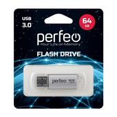 USB 3.0 накопитель 64Gb Perfeo C14 Silver