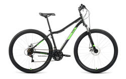 Велосипед 29" ALTAIR MTB HT 2.0 D рост 19", 21ск., чёрный/ярко-зелёный