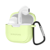 Наушники беспроводные внутриканальные с мик. Borofone BW29 Charm TWS Lemon Green