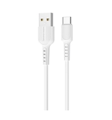 Дата-кабель USB-MicroUSB 1.0м. More choice K26a TPE White